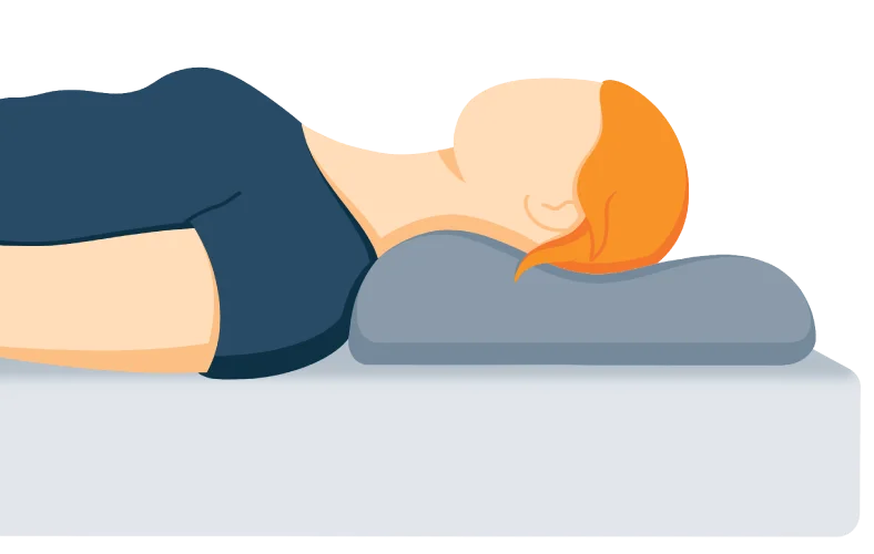 Best Gel Pillow - Our Top 6 Products for 2026 9 person sleeping with a neck supporting pillow