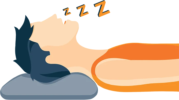Snoring While Sleeping Illustration