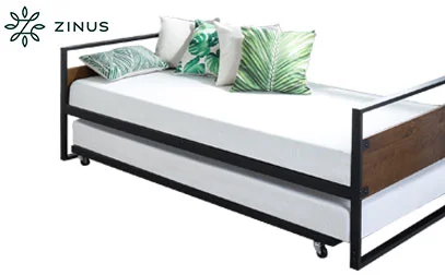 8 Top Rated Trundle Beds - Our Reviews and Ratings for 2026 14 Zinus Suzanne Product Image
