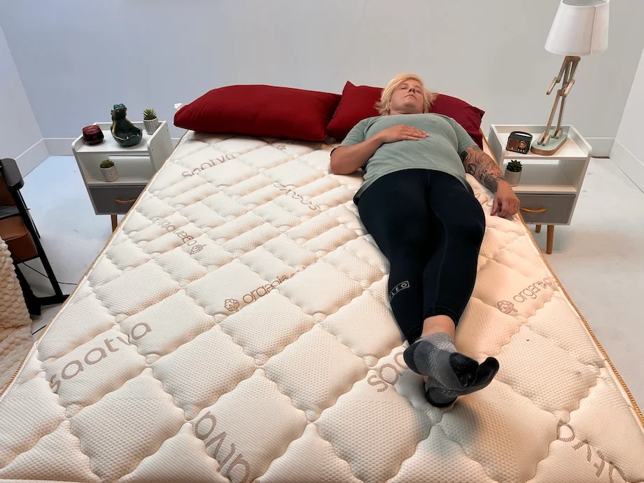 Best Customized Beds (2026) - Expert Tested 17 Testing the Saatva Solaire for back sleepers