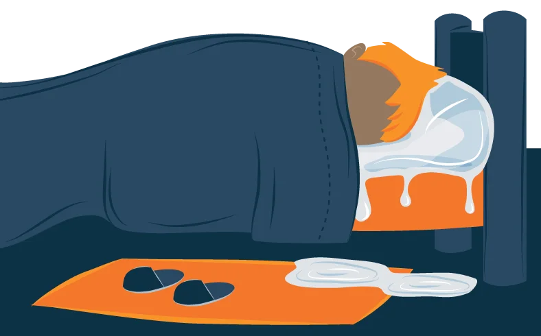 Best Gel Pillow - Our Top 6 Products for 2026 10 Illustration of a Person Sleeping on an Iced Pillow