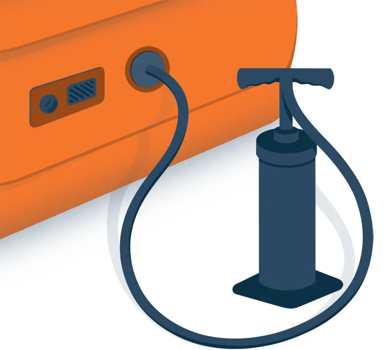 The Best Air Mattress Reviews โ Expert Tested, Complete Buyer's Guide 11 Air Mattress Pump Illustration