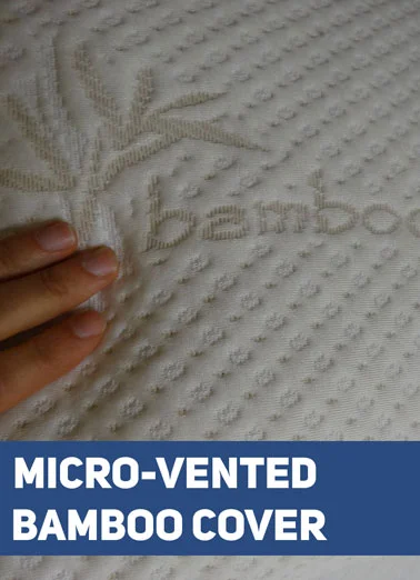 Snuggle-Pedic Adjustable Memory Foam Pillow Review 3 bamboo cover