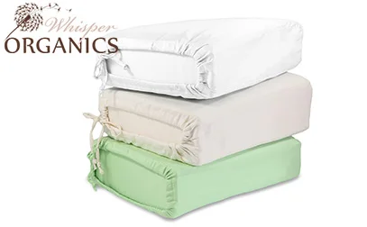 Our 10 Top Rated Organic Cotton Sheets for 2026 17 Whisper Organics Bedding Sets 300 Thread Count product image