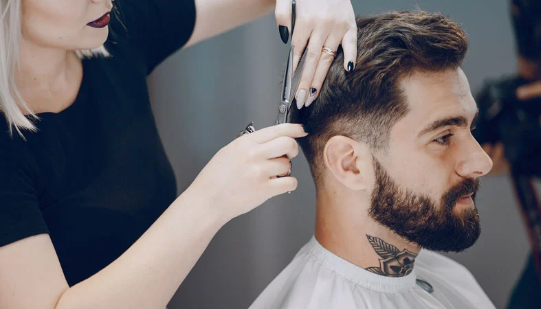 How To Prevent Bed Head - Tips and Tricks 4 Hair stylist cuts mans hair