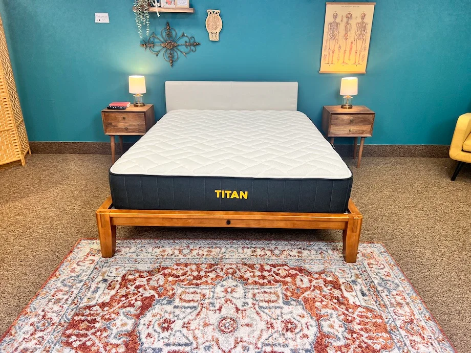 Titan Plus mattress in the Sleep Advisor studio