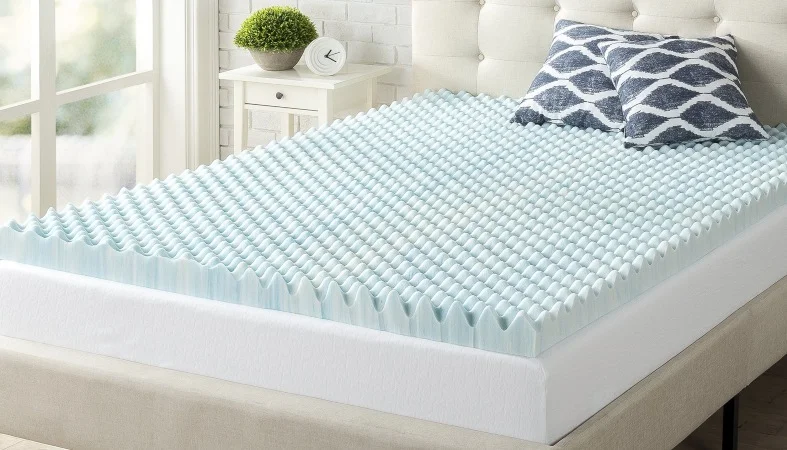 product image of a convoluted mattress topper