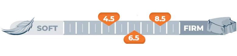Our In-Depth Nest Bedding Owl Mattress Review for 2026 4 firmness scale for 4.5 6.5 and 8.5
