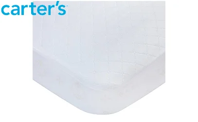 Carters Waterproof Fitted Quilted Crib and Toddler Protective Mattress Pad Cover product image