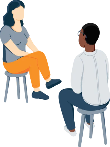 How to Sleep With Background Noise 7 Illustration of A Woman Sitting in a Chair with a Sponsor as She Talking