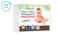 product image of Dry Defender Organic Cotton Waterproof Fitted Crib Pad small