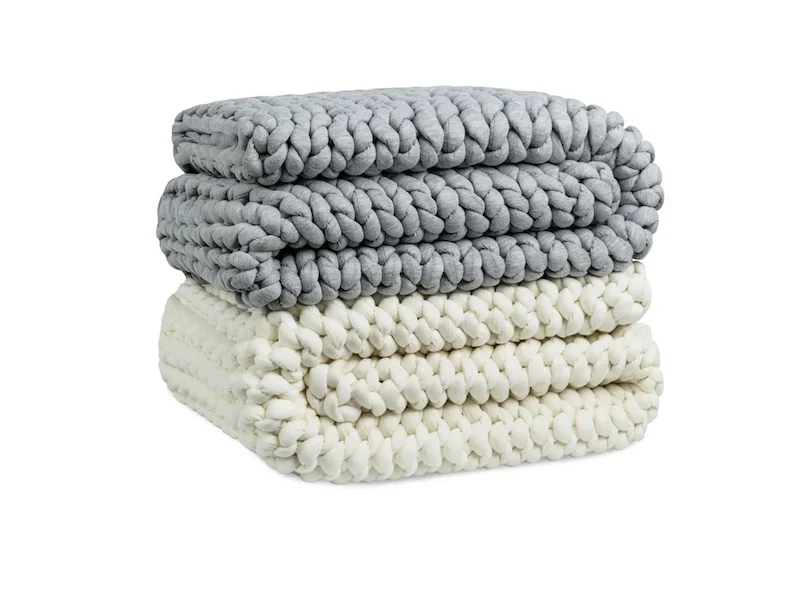 Brooklyn Bedding Chunky Knit Weighted Blanket