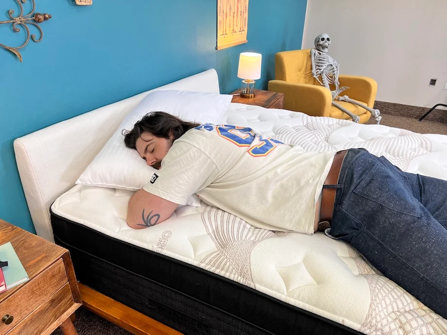 Nolah Evolution heavy weight stomach sleeper test