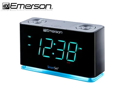 Our 7 Highest Rated Bluetooth Alarm Clocks for 2026 10 Emerson SmartSet Alarm Clock Radio with Bluetooth Speaker product image