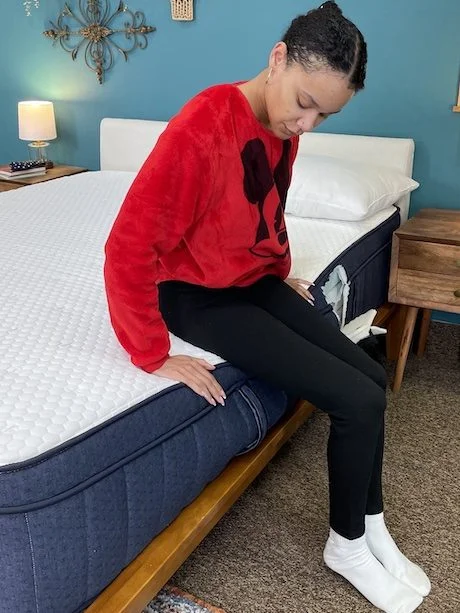 My Brooklyn Bedding Aurora Luxe Mattress Review for 2026 12 Brooklyn Bedding Aurora Luxe Edge Support Testing