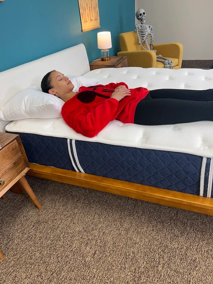 Brooklyn Bedding Signature Hybrid lightweight back sleeper testing