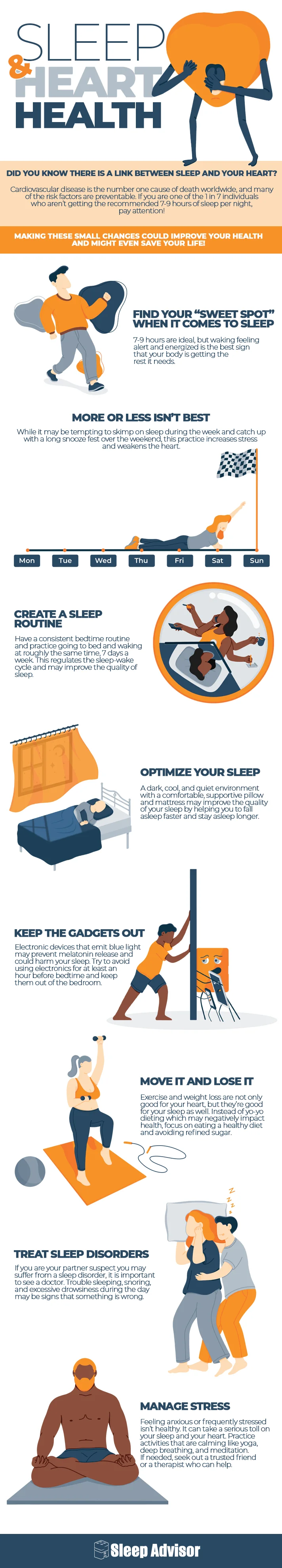 How to Improve Cardiovascular Health with Better Rest 7 Sleep and Heart Health Infographic