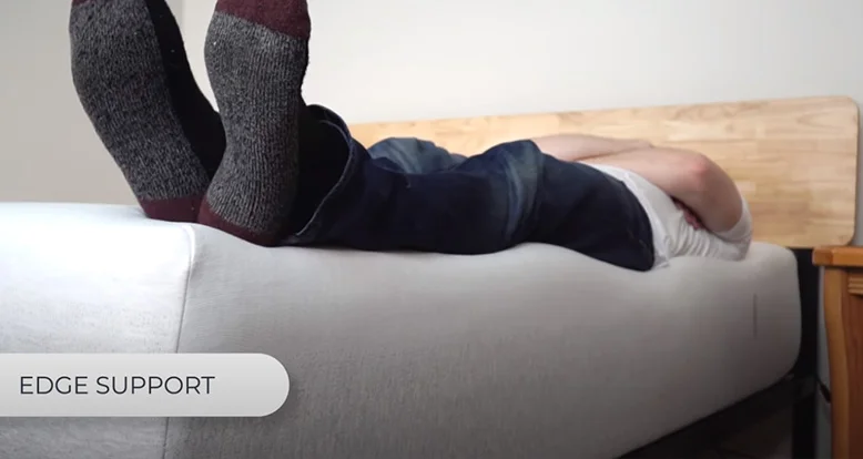 Testing Edge support on Casper Wave hybrid bed