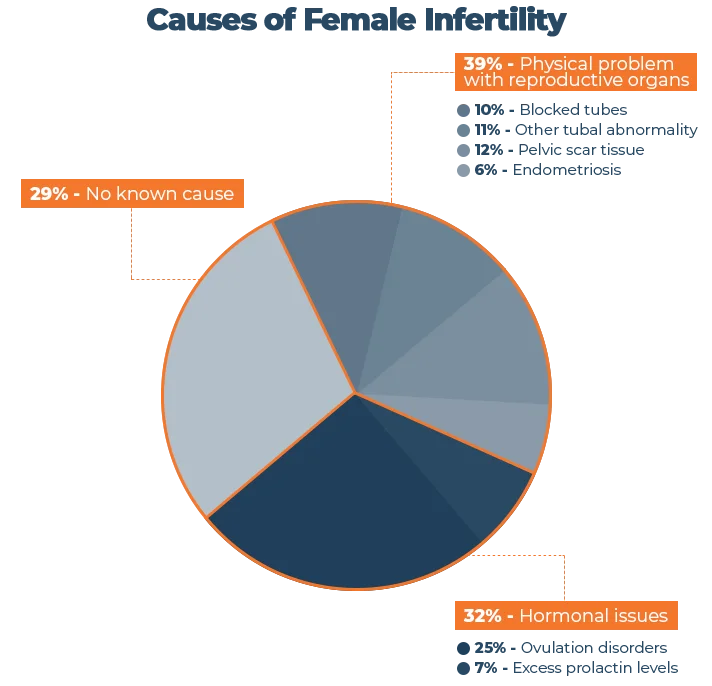 Causes of Female Infertility Graph