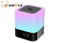 Our 7 Highest Rated Bluetooth Alarm Clocks for 2026 5 product image of WamGra Night light Bluetooth Speaker, Alarm Clock Bluetooth Speaker Touch Control Color Changing Bedside Lamp small
