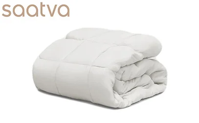 Best Comforter - Top 5 Products Rated by Sleep Experts 4 Saatva All-Year Down Alternative Comforter