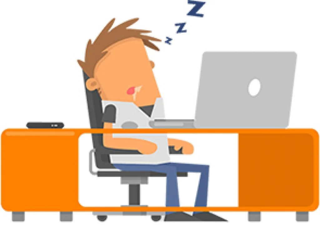 54 Sleep Statistics and Trends for 2026 4 Sleeping at Work Illustration