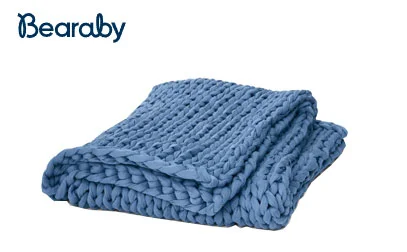 The Best Cotton Blankets to Cozy up With 5 Bearaby Cotton Napper Weighted Blanket