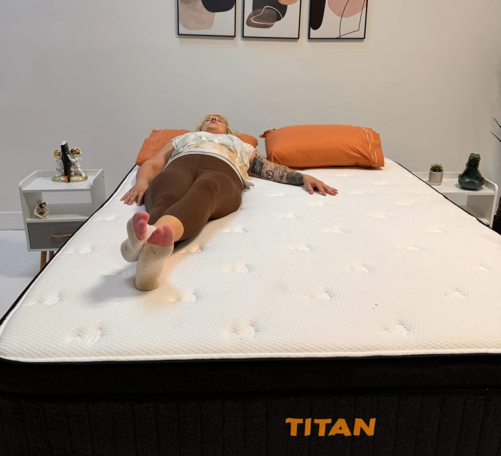 Titan Plus Luxe Review for 2026, Expert Tested 7 Titan Plus Luxe back sleeping scaled e1728961589462