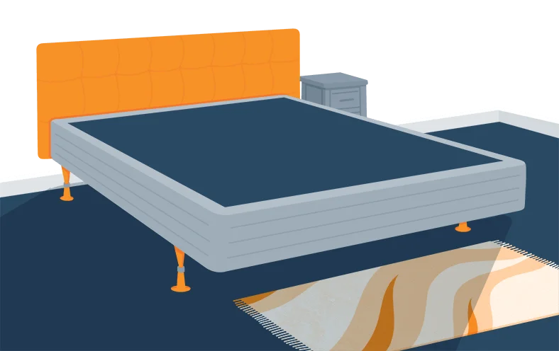 How To Keep Your Mattress From Sliding – 4 Easy Tips For Prevention 5 Illustration of a Box Spring Bed