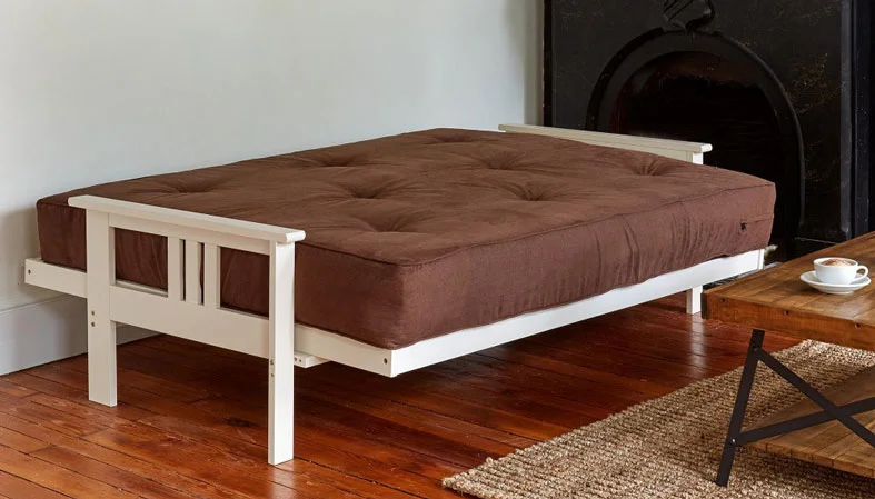 futon mattress in a room