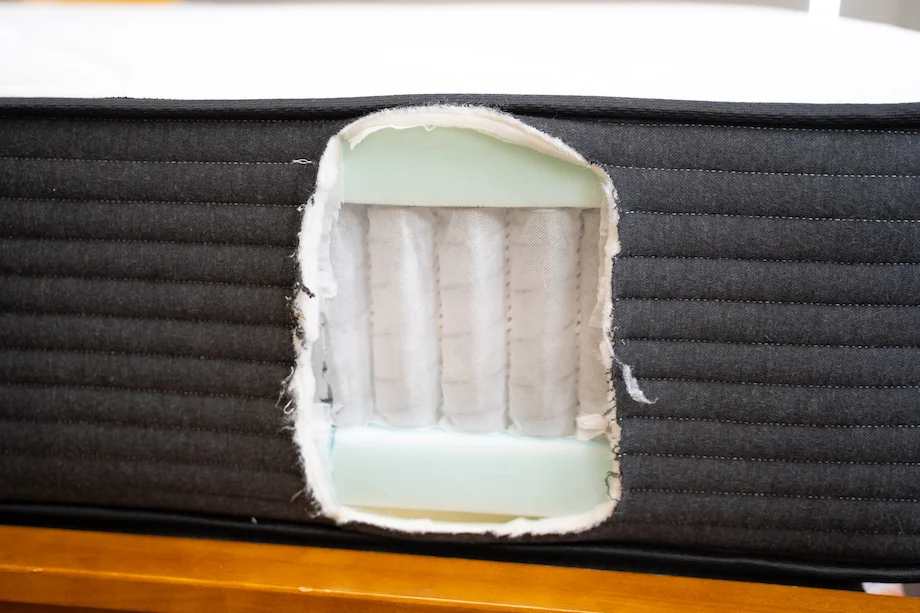 Best Mattress for People with a Herniated Disc - Medically Reviewed 130 Plank Firm Luxe mattress construction